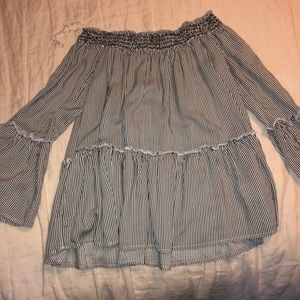 AE Off-Shoulder Striped Top